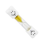 3 Minutes Smiling Face The Hourglass for Kids Toothbrush Timer Sand Clock, yellow sand